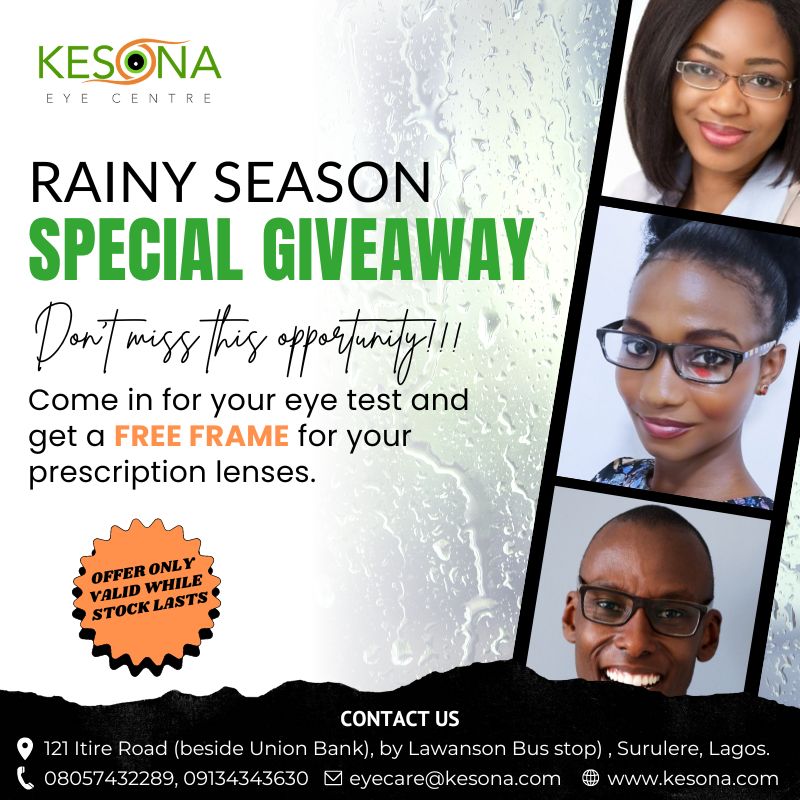 Rainy season special giveaway flyer