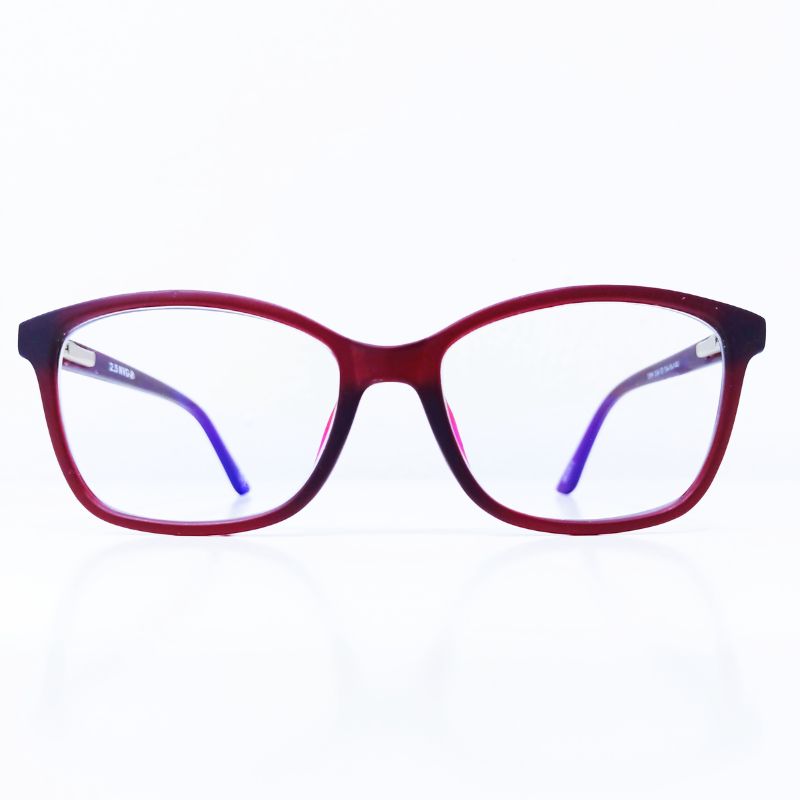 Blue UV Protection Glasses - Burgundy 2