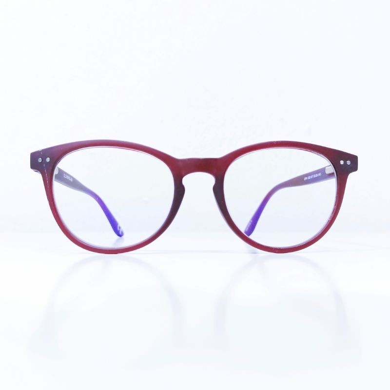Blue UV Protection Glasses - Burgundy 1